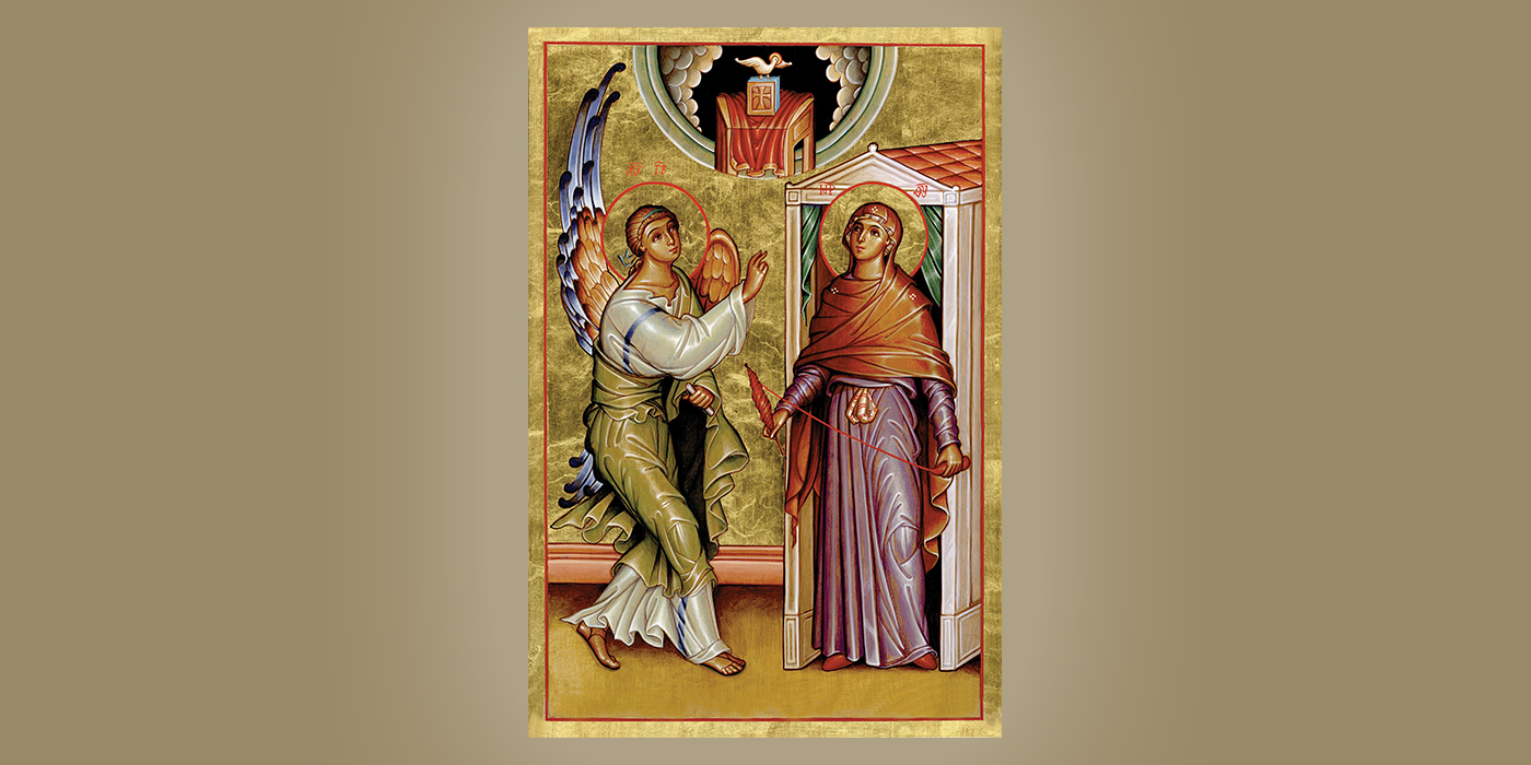 The Annunciation, by Br. Claude Lane, OSB