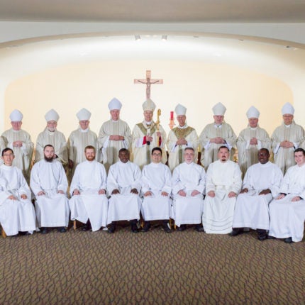 Nine seminarians admitted to candidacy for Holy Orders