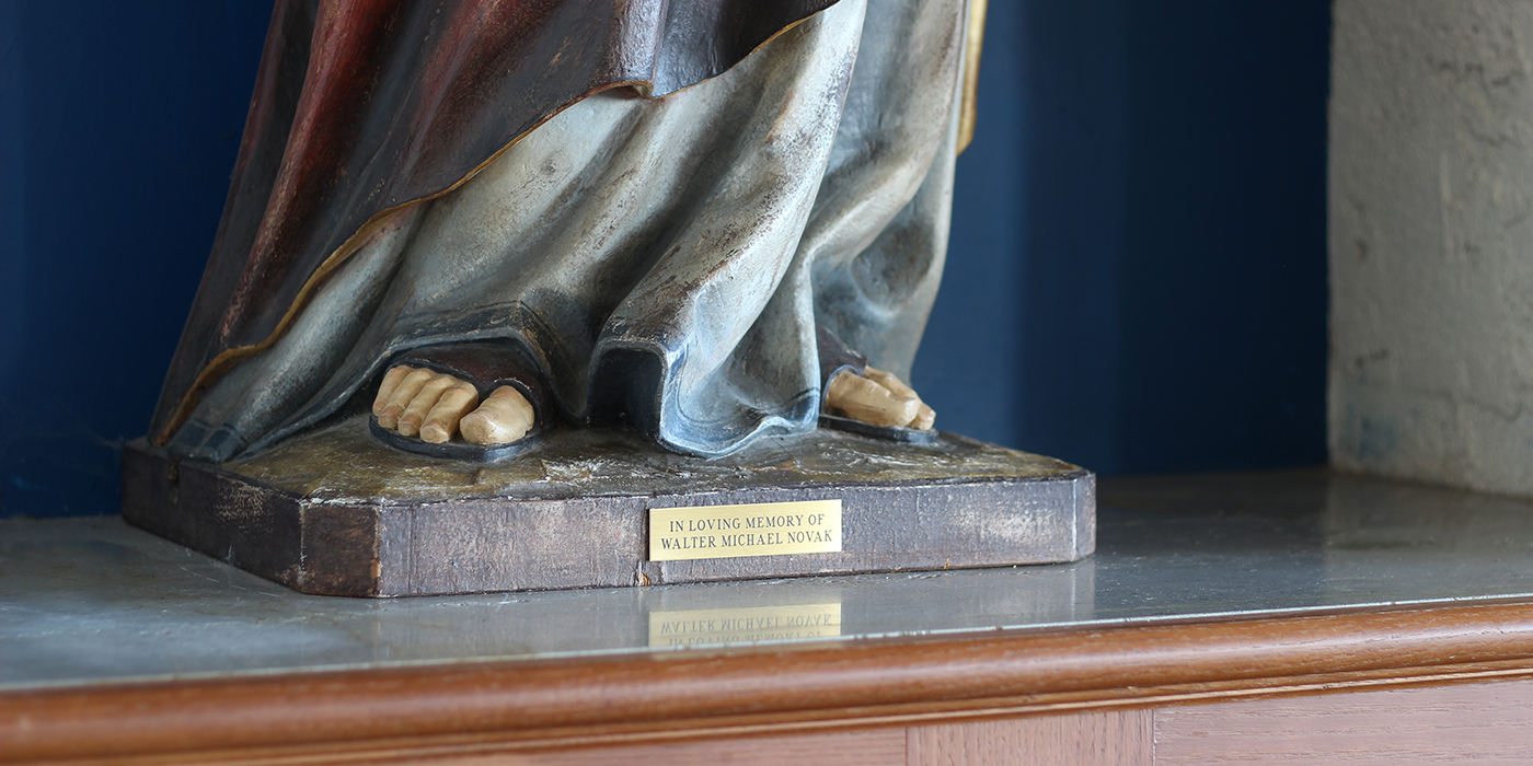 Saint Joseph with Child and Dove Detail 2