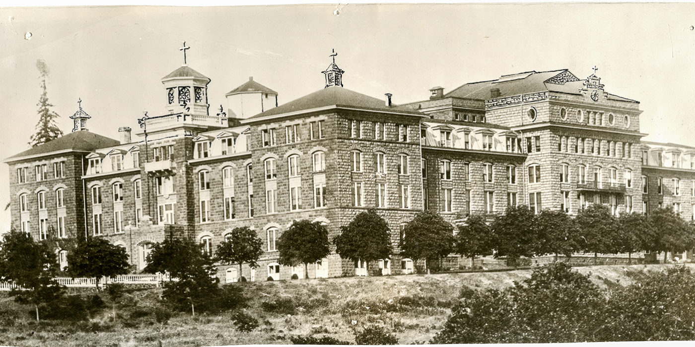 Photo of the monastery, circa 1925.