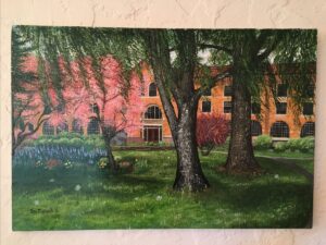 Paradisus Claurstri an acrylic paint on canvas by Br. Isaiah Vargas