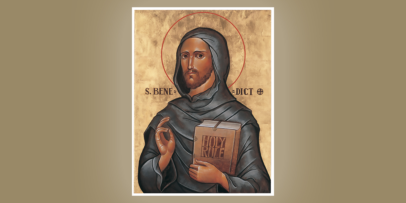 St. Benedict, by Br. Claude Lane, OSB