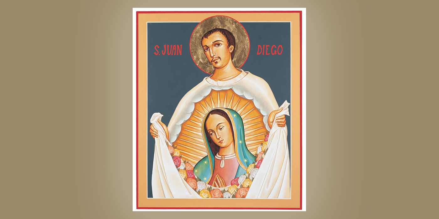 St. Juan Diego, by Br. Claude Lane, OSB