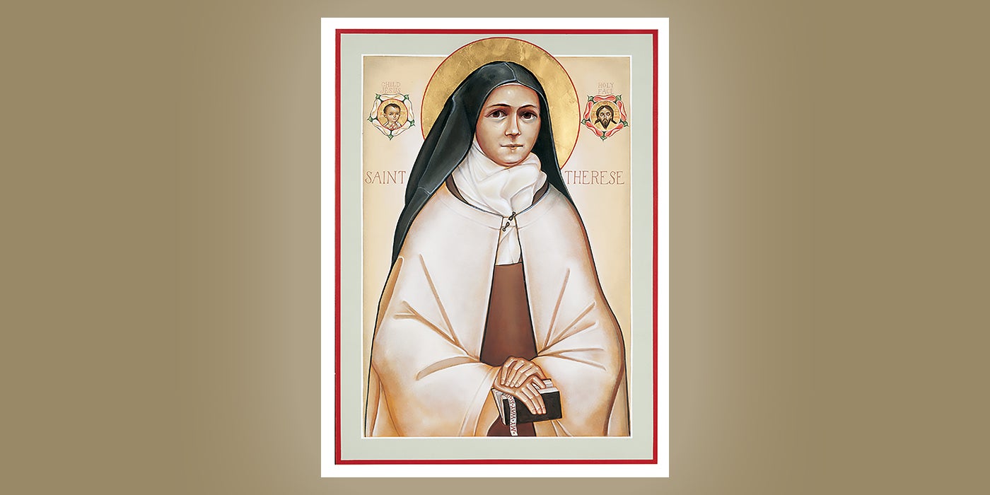 St. Therese of Lisieux by Br. Claude Lane, OSB