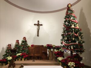 Mt. Angel Abbey church, Christmas 2022