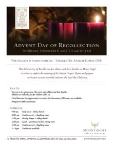 Advent Day of Recollection December 8, 2022