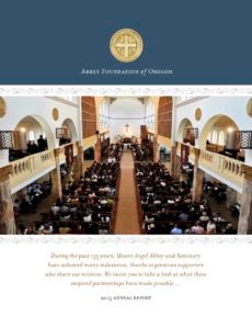 The Abbey Foundation of Oregon 2015 Annual Report cover
