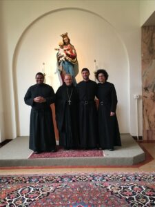 Br. Maliko, Abbot Jeremy, Br. Sherif and Br. Brandon