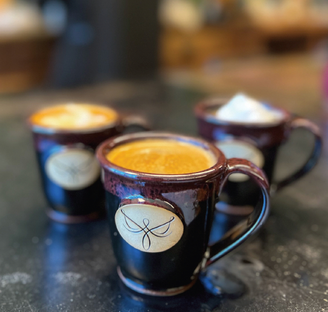 Monks Christ with coffee Mount Angel Abbey