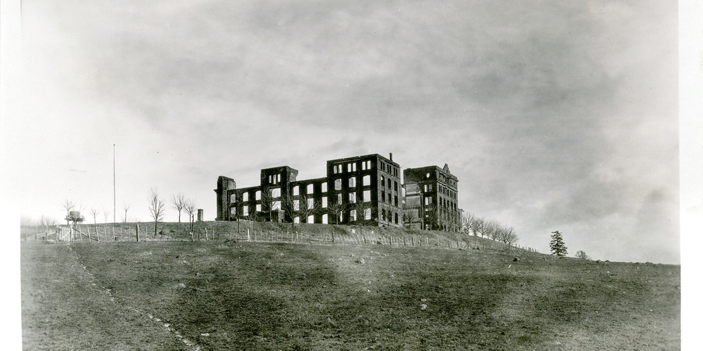 Ruins from the fire of 1926.