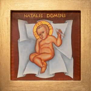Natalis Domini, icon written by Br. Ambrose Stewart, OSB, based on a prototype by Br. Claude Lane, OSB