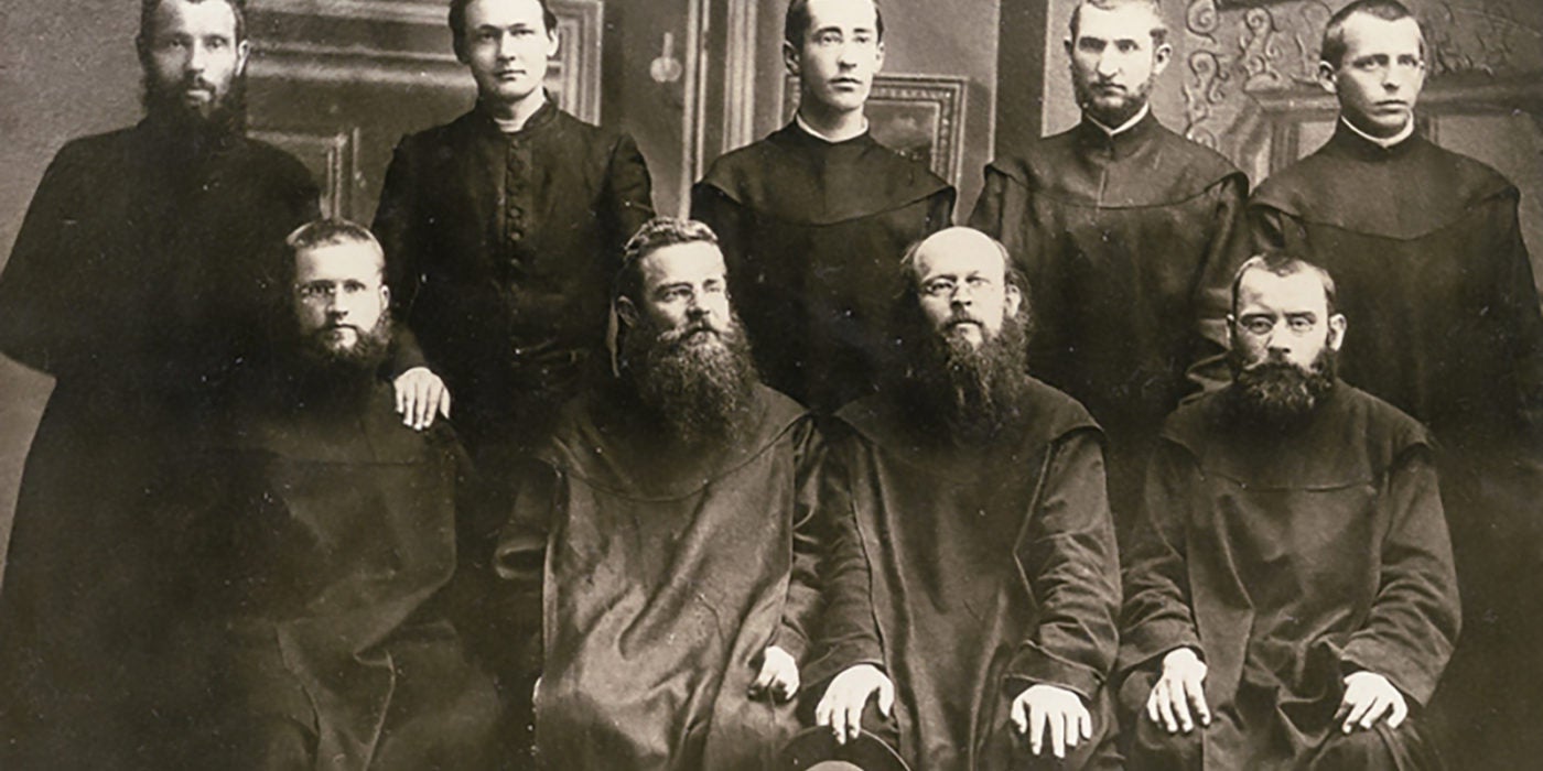 Monks of Mount Angel Abbey in Gervais in 1888