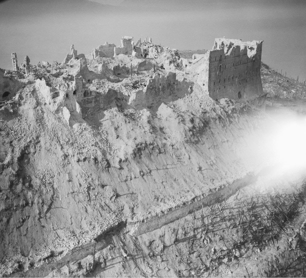 Monte Cassino after WWII bombing