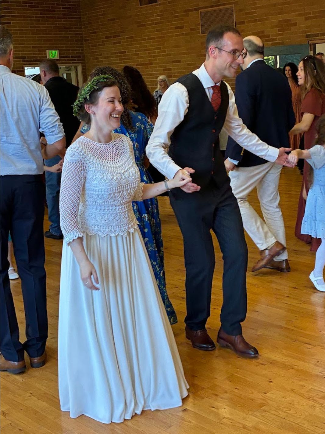 The Stewarts' wedding reception