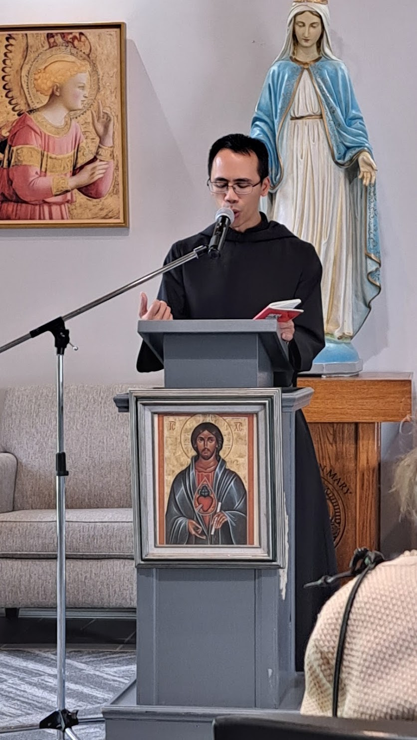 Fr. John Paul giving a talk