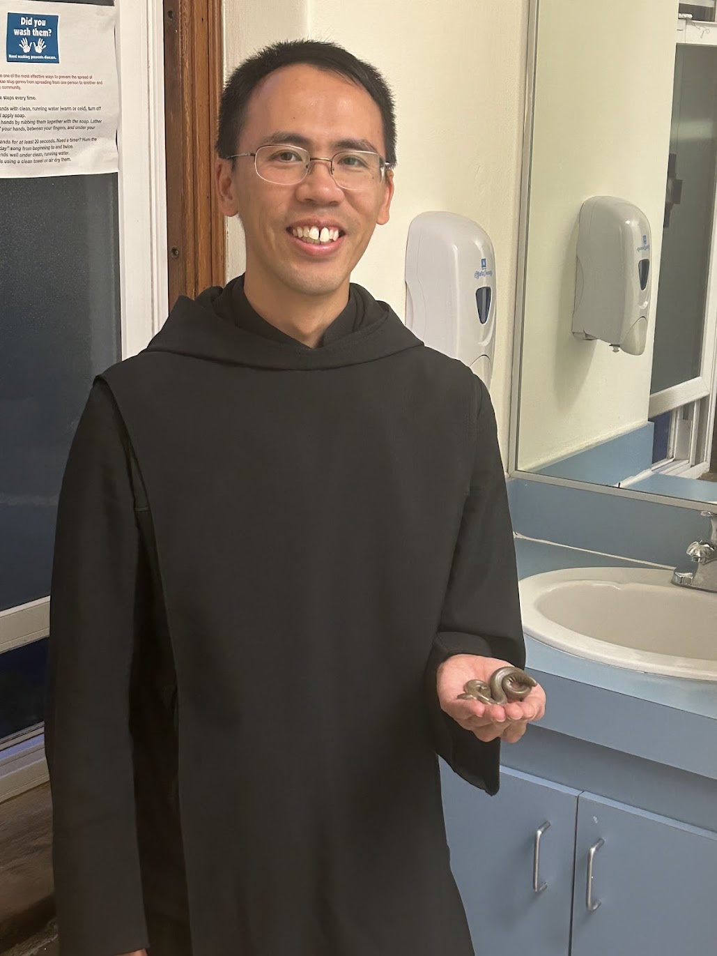 Fr. John Paul with snake
