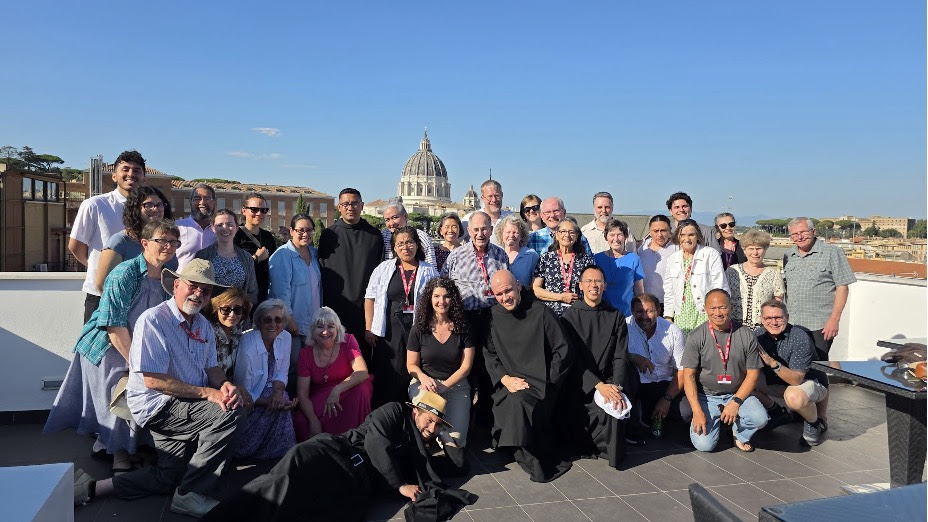 Oblates on hotel roof