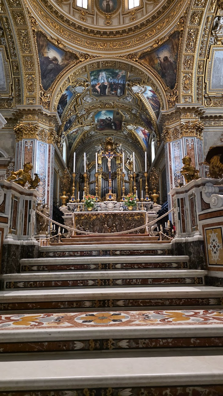 Main altar in Abbey church of Monte Cassino