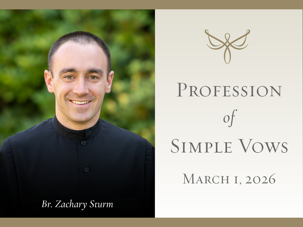 Simple Profession of Vows Br. Zachary Sturm