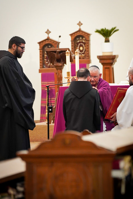Br. Lazarus receives the habit