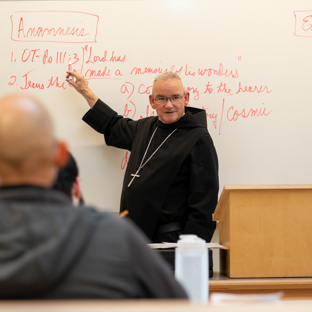 Abbot Jeremy teaching