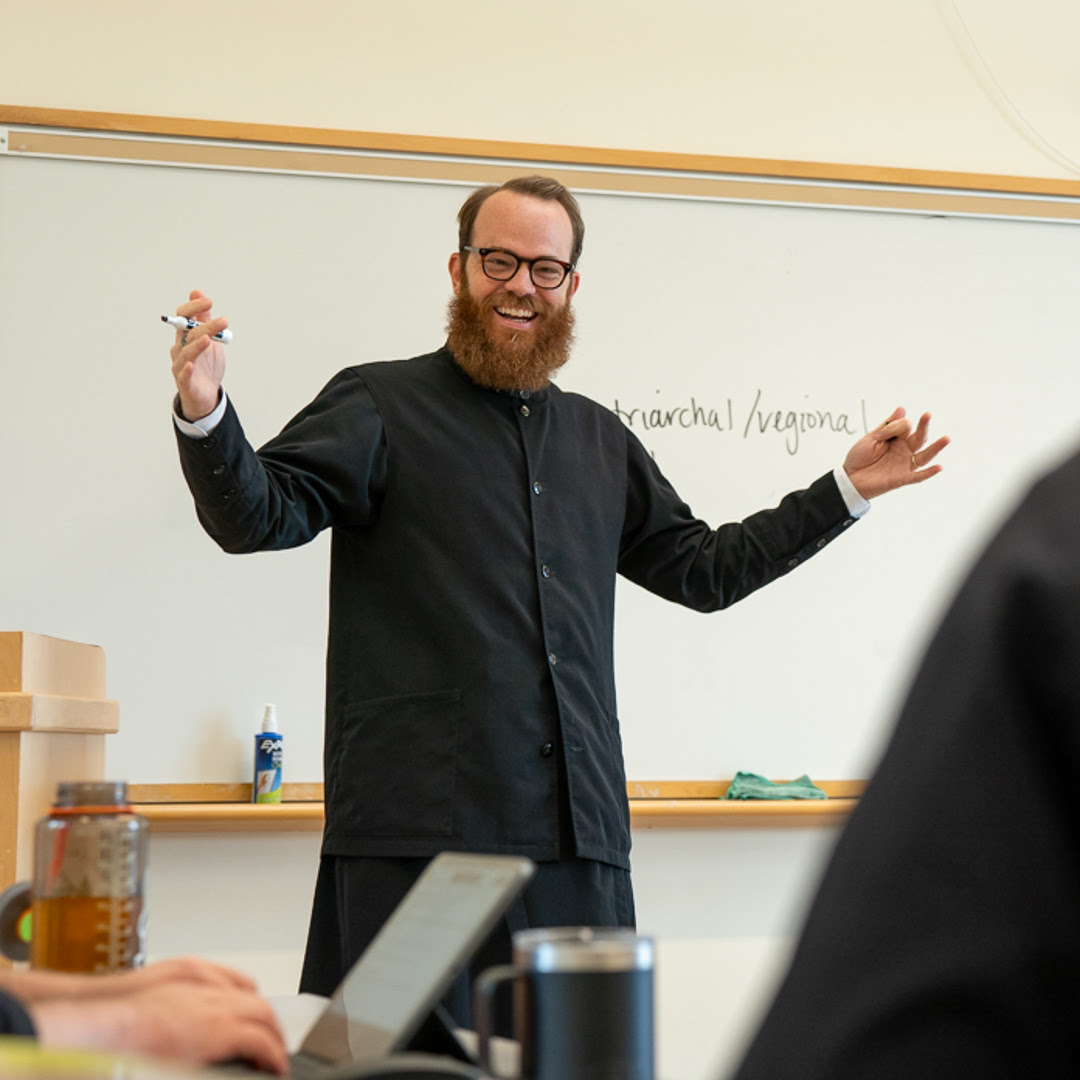 Deacon Justin Coyle teaching